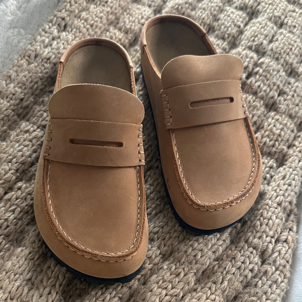 New Birkenstock Naples Cognac Oiled Leather